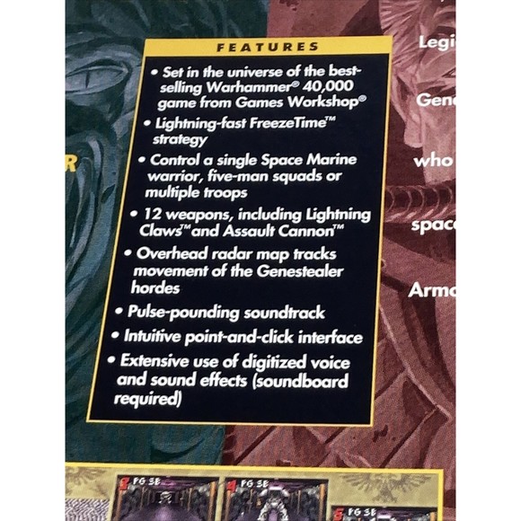 Space Hulk (1993, PC) Big Box 3.5" Floppys Complete USED 4 Disk Game - Picture 14 of 16